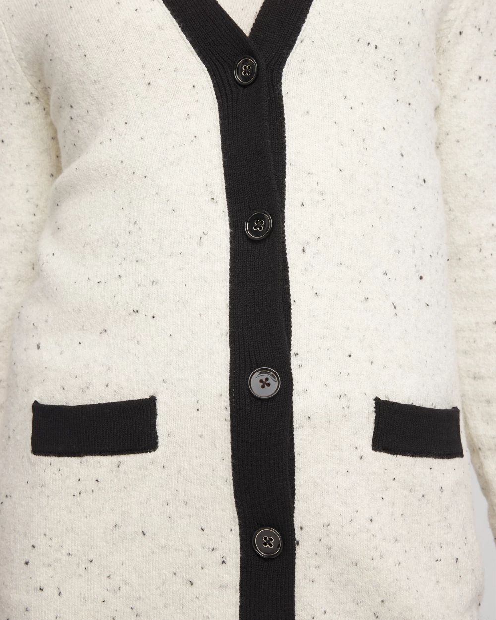 Tipped Lady Jacket Cardigan