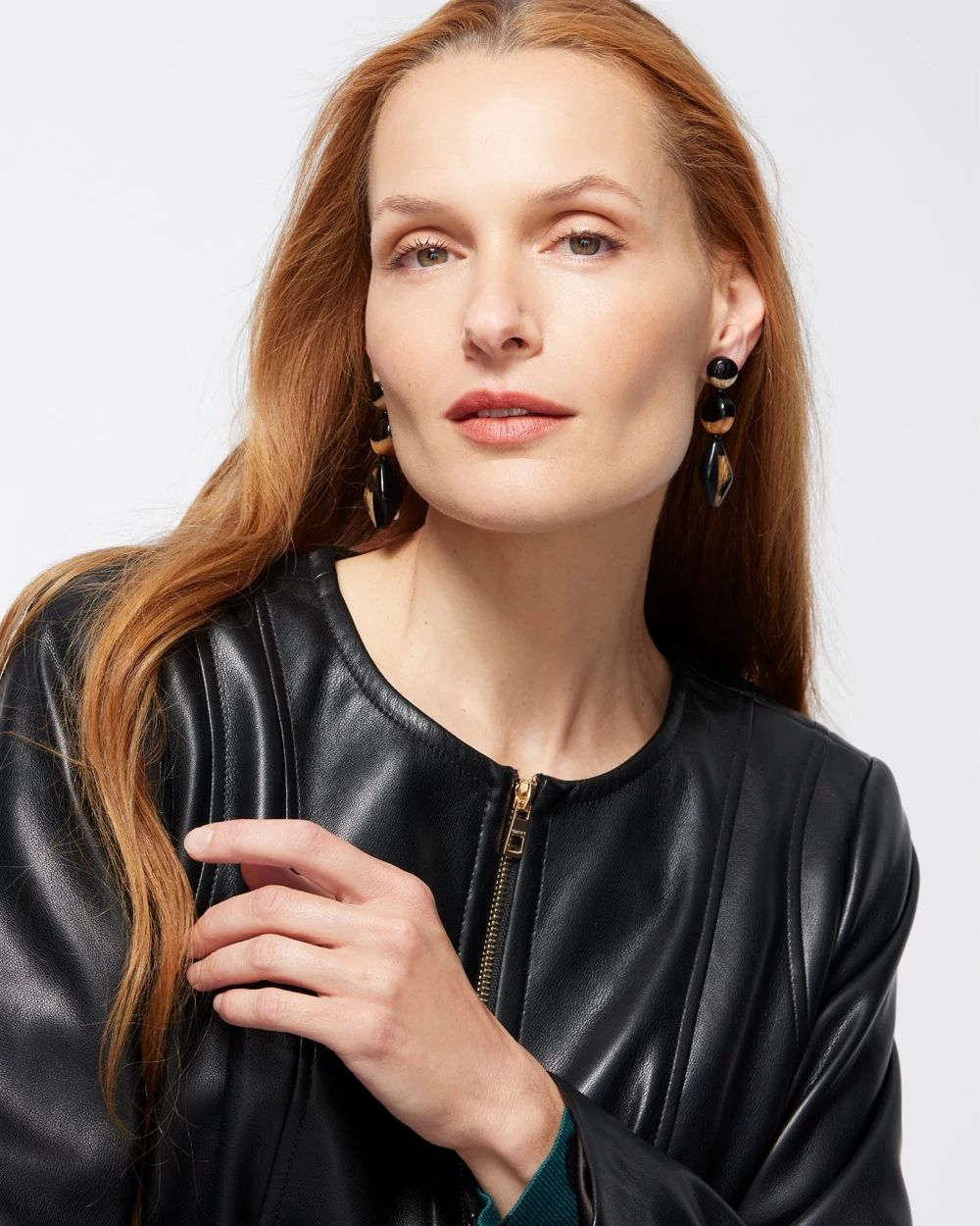 Animal Print Drop Earrings