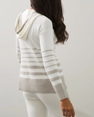 Zenergy Cotton-Cashmere Stripe Sweater