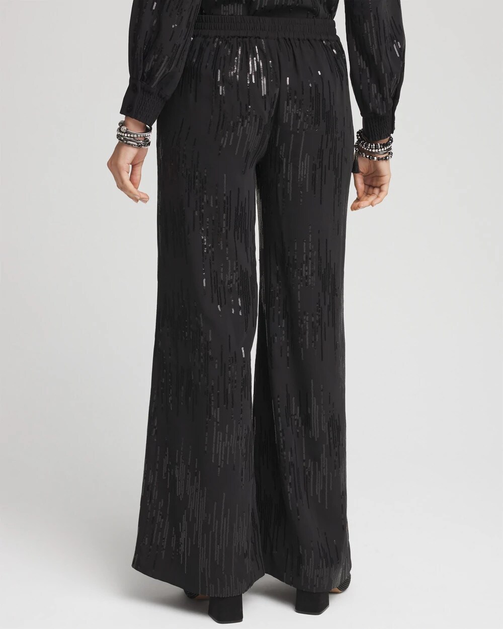 Sequin Wide Leg Pants
