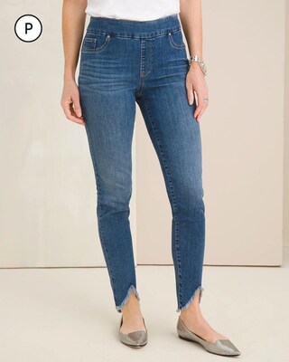 Petite Frayed Hem Pull-On Jegging