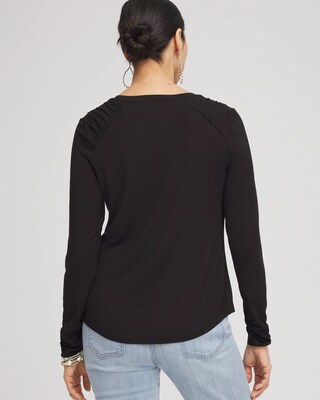Touch of Cool™ Shirred Shoulder Tee click to view larger image.