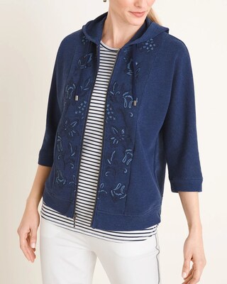 Zenergy Embroidered Indigo Jacket