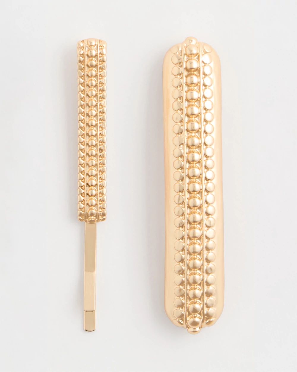 Goldtone Mixed Metal Hair Pin Set