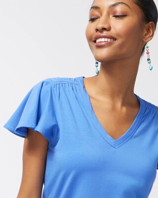 Touch of Cool Flutter Sleeve Tee