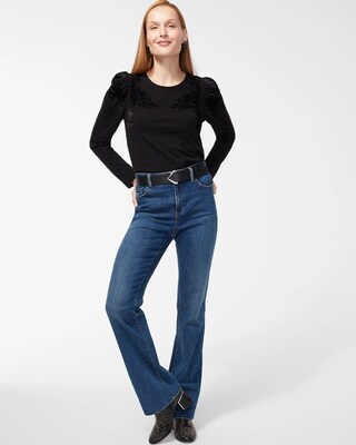 Velvet Applique Top