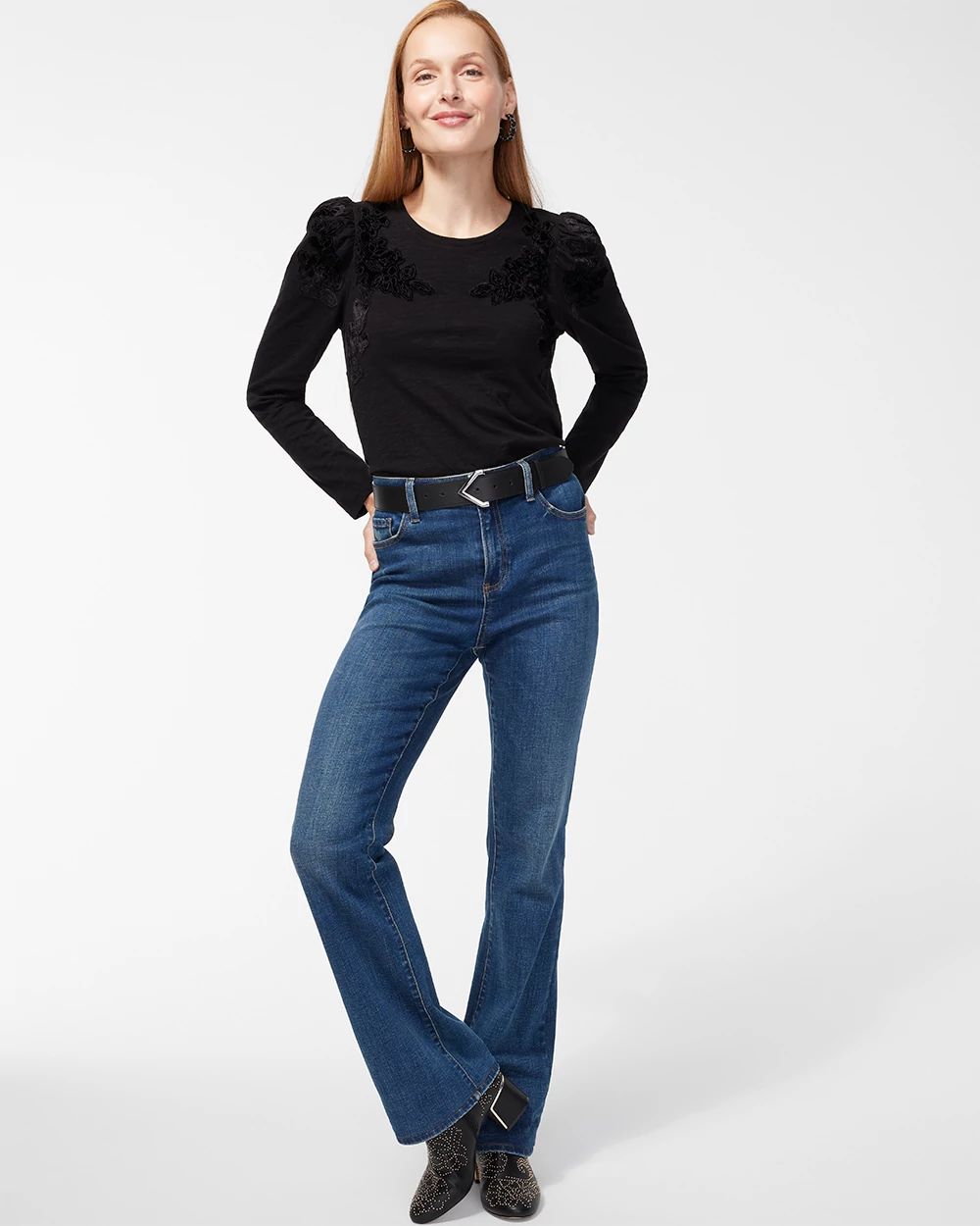 Velvet Applique Top