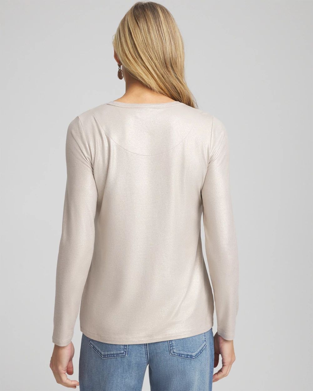 Touch of Cool™ Foil Long Sleeve Layering Tee