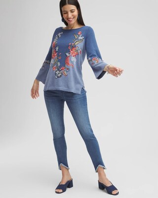 Tulip Hem Pull-on Ankle Jeggings click to view larger image.