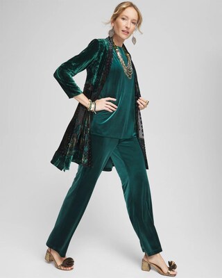 Petite Travelers Collection Velvet No Tummy Pants click to view larger image.