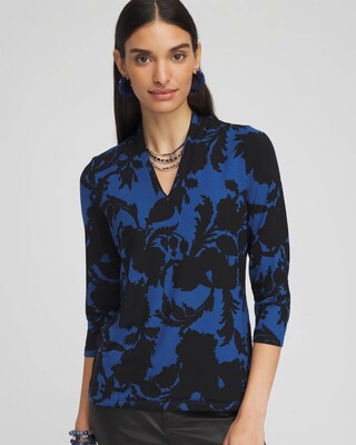 Touch of Cool™ Paisley 3/4 Sleeve Tee