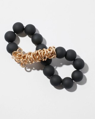 Matte Black Hero Stretch Bracelet