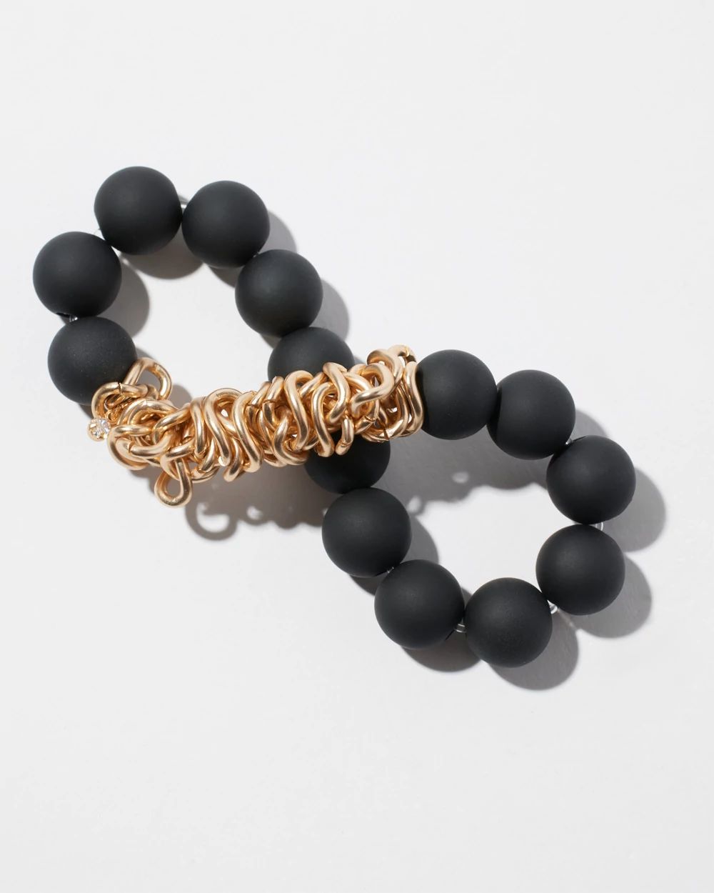 Matte Black Hero Stretch Bracelet