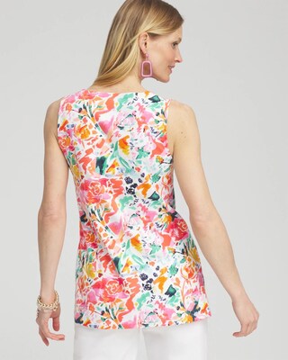 Abstract Notch Neck Tank