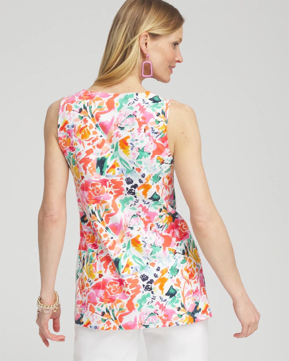 Abstract Notch Neck Tank