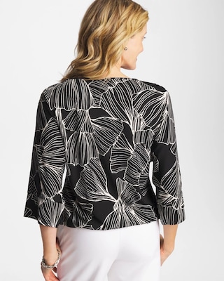 Ginkgo Matte Jersey Bubble Hem Top click to view larger image.