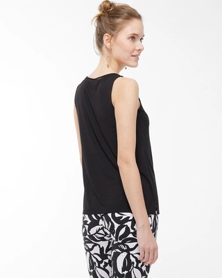 Touch of Cool Eyelet Neck Tank