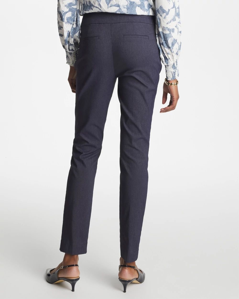 Indigo Brigitte™ Slim Pull-On Ankle Pants