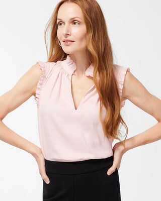Black Label Ruffle Top