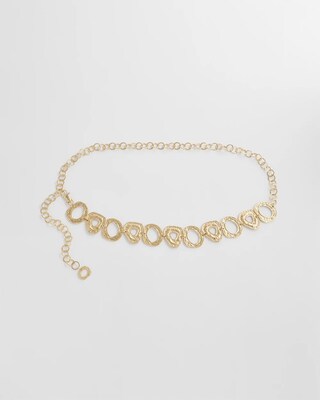 Molten Goldtone Chain Belt