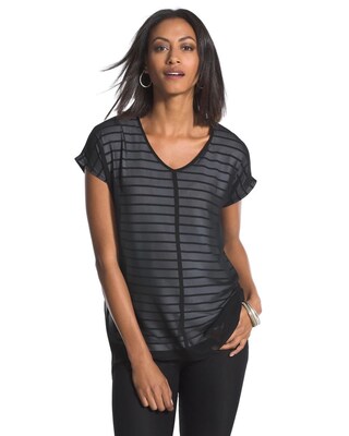 Knit Kit Sheer Striped Top