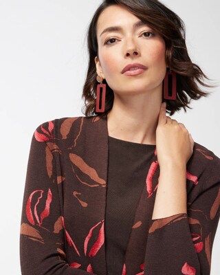 Travelers Collection Floral Cardigan