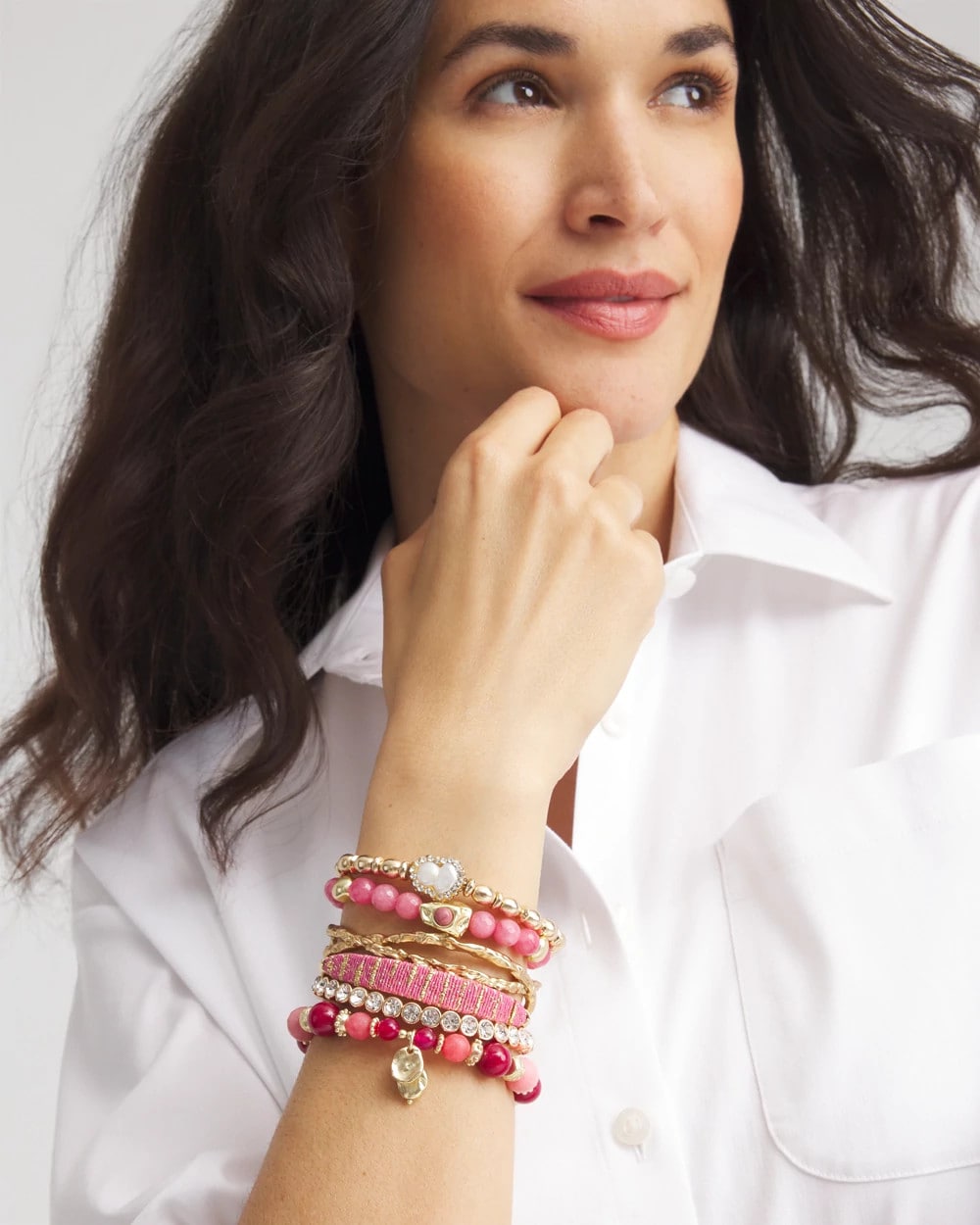 Thread Wrapped Cuff Bracelet