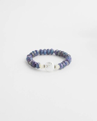 Sodalite & Mother of Pearl Stretch Bracelet