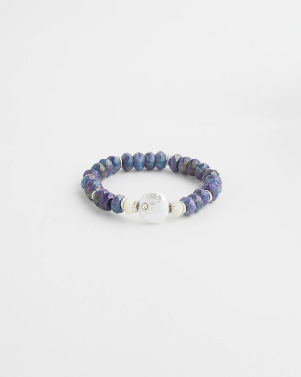 Sodalite & Mother of Pearl Stretch Bracelet