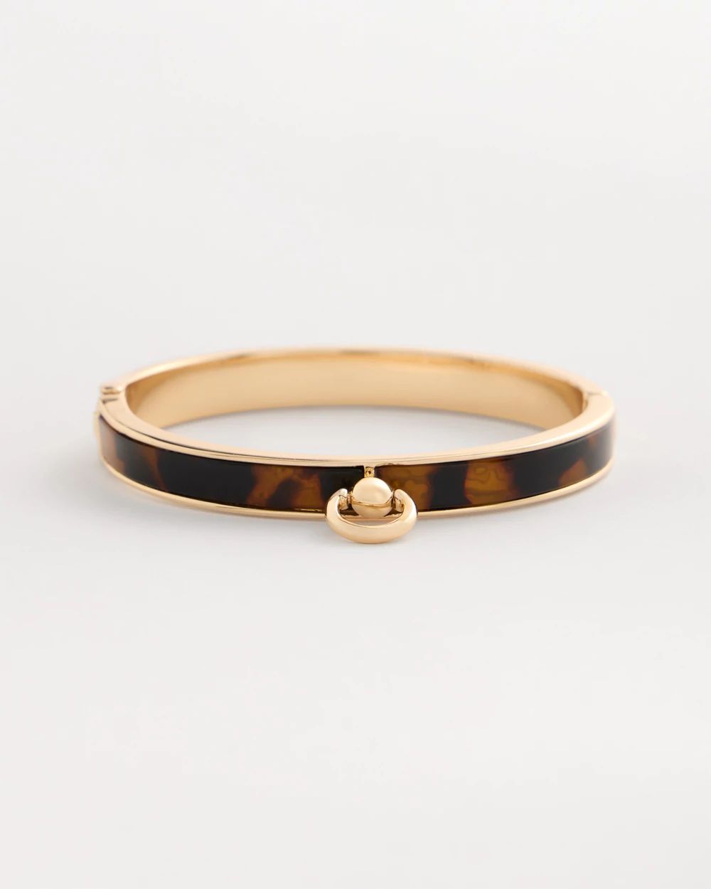 Tortoise Hinge Cuff Bangle Bracelet
