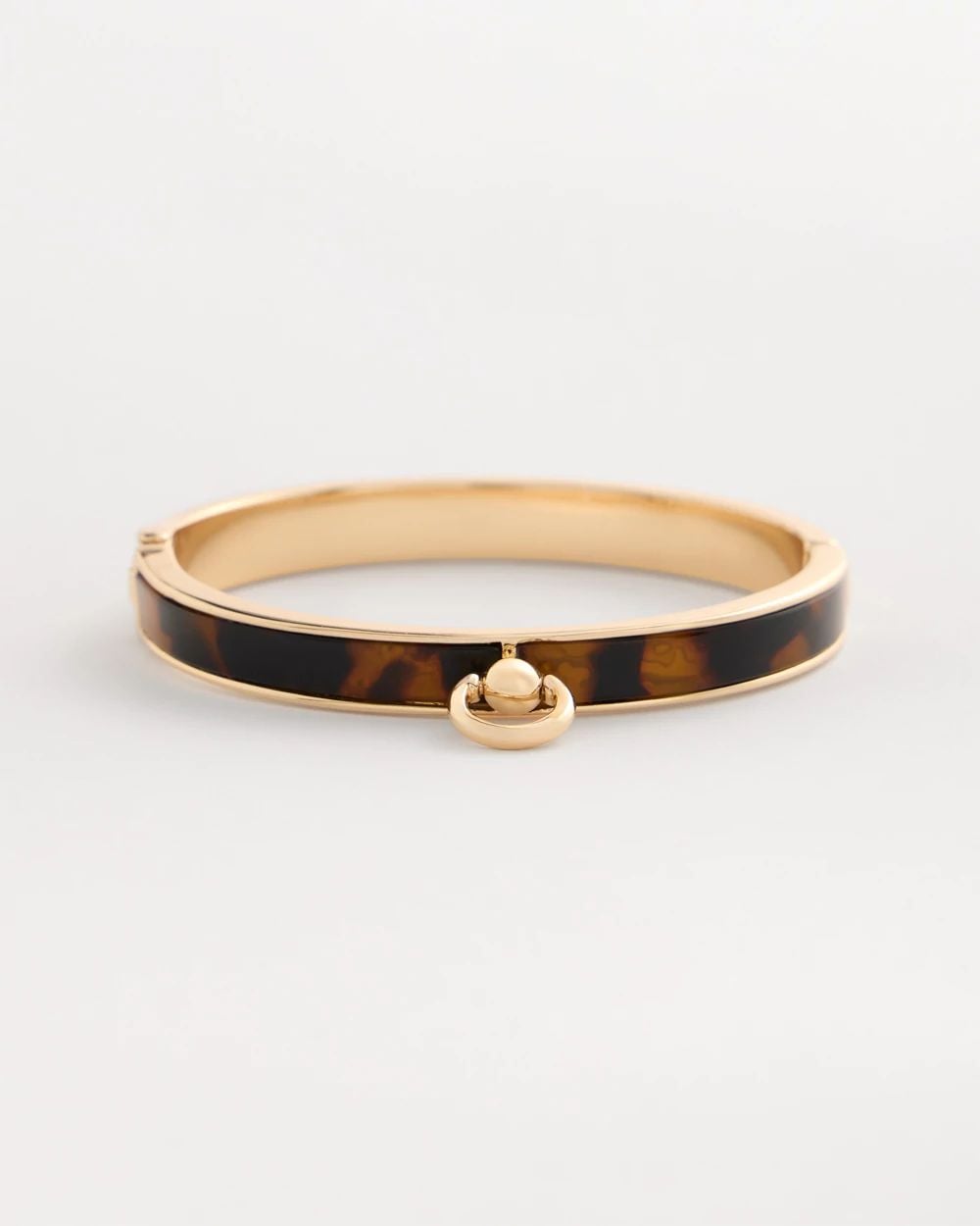 Tortoise Hinge Cuff Bangle Bracelet
