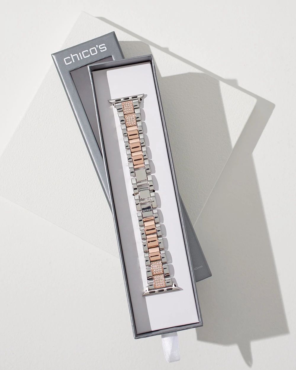Mixed Metal & Pavé Apple Watch Band
