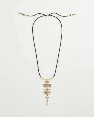 Adjustable Lip Shell Pendant Necklace click to view larger image.