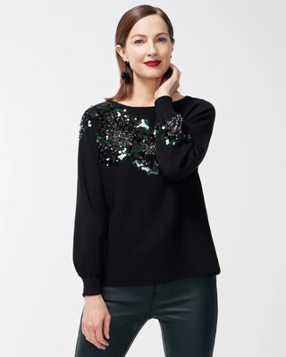 Embellished Pullover Sweater