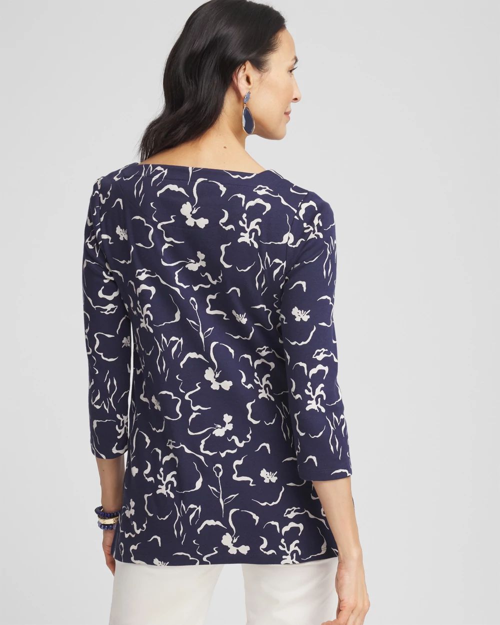 Pima Cotton Square-Neck Tunic