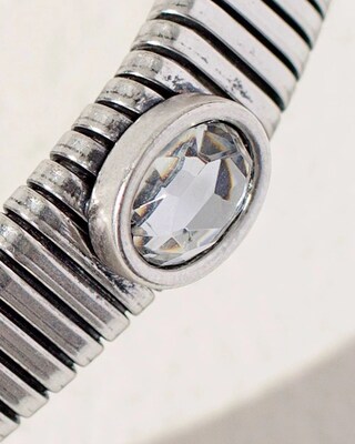 Silver Tone Thin Bracelet