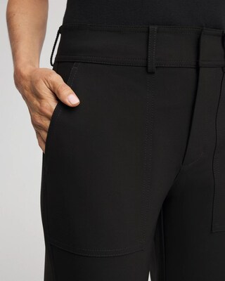 Bi-Stretch Straight Cropped Ankle Pants click to view larger image.