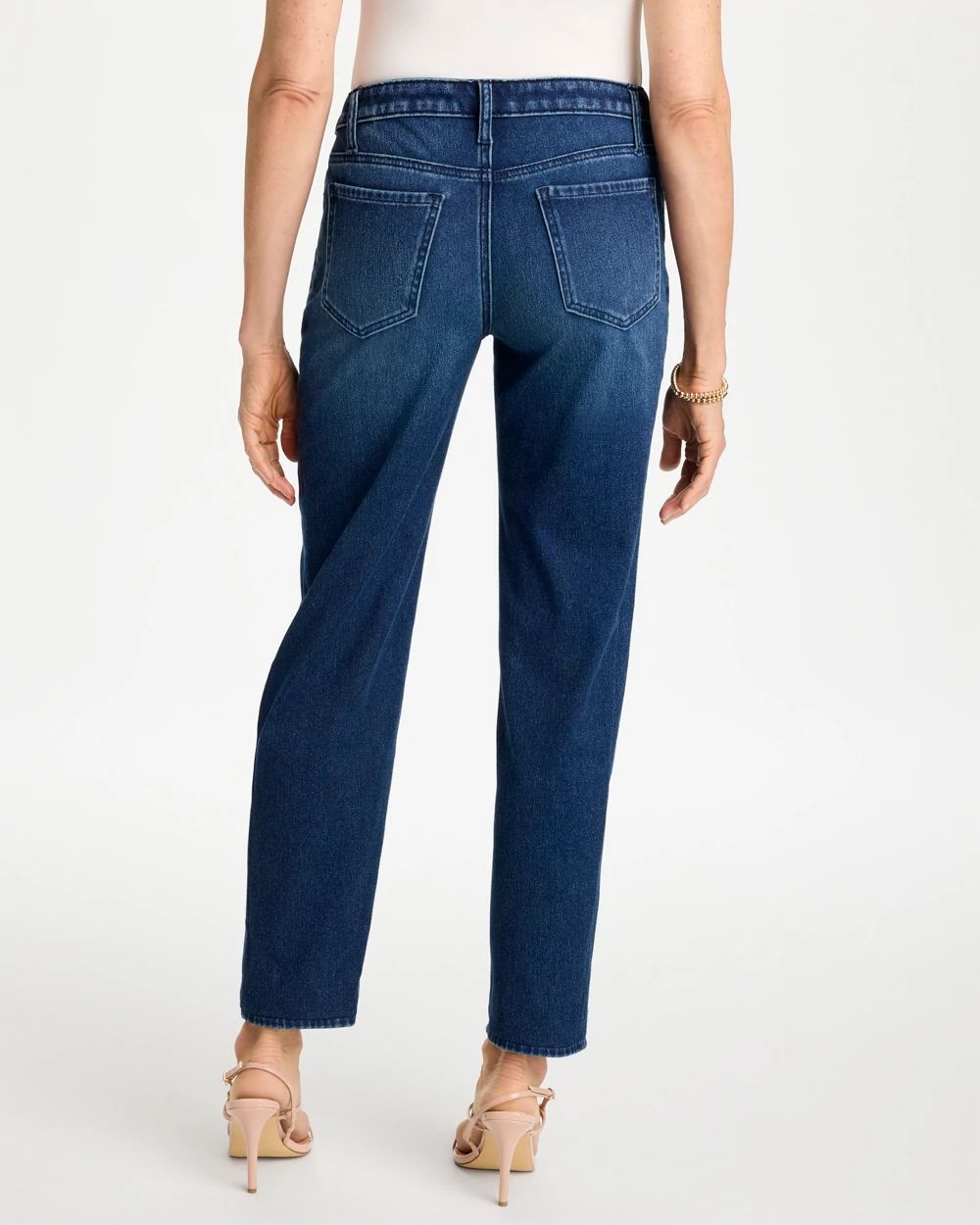 Slim Tapered Ankle Knit Denim click to view larger image.