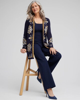 Embroidered Cardigan