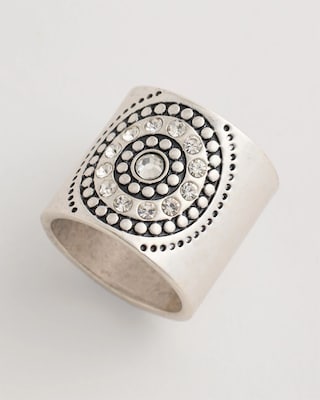 Medallion Motif Scarf Ring