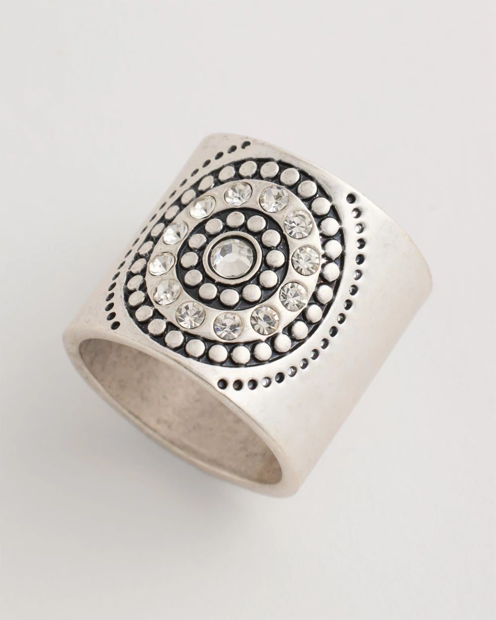 Medallion Motif Scarf Ring