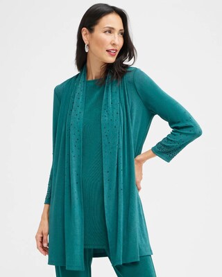 Travelers Embellished Knit Jacket