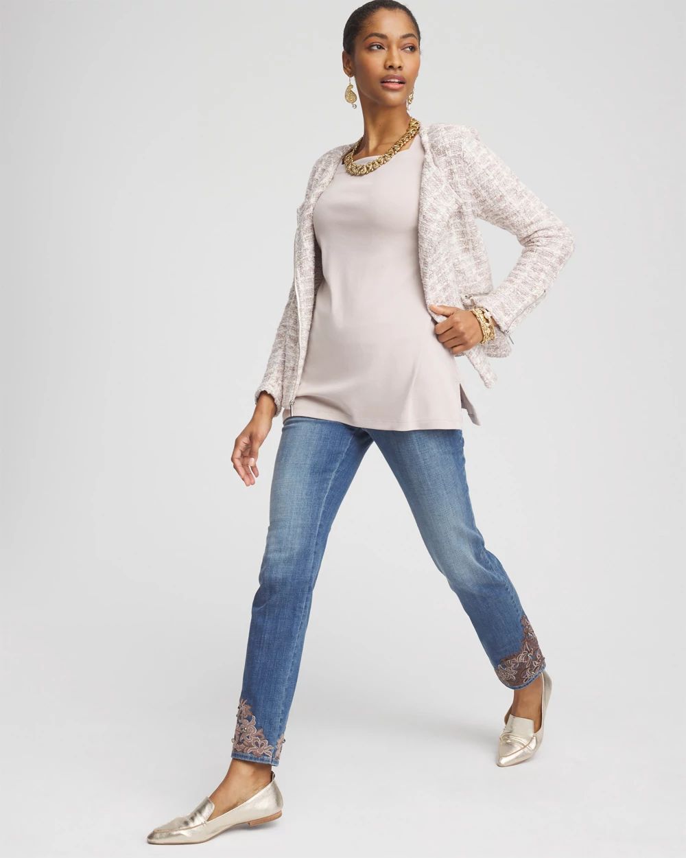 Pima Cotton Square-Neck Tunic