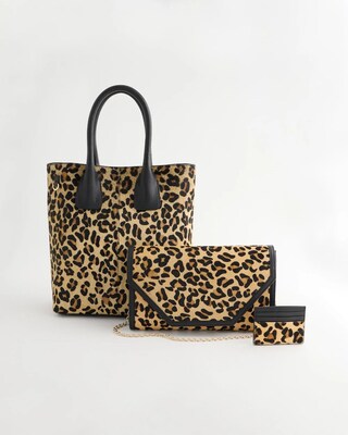 Leopard Hair Calf Card Wallet click to view larger image.