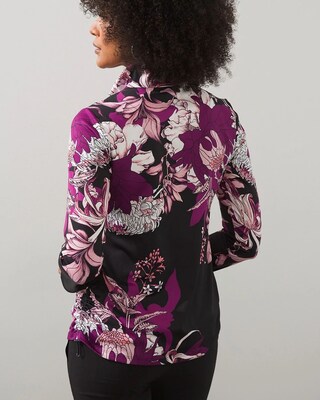 Zenergy UPF Floral Bungee Pullover