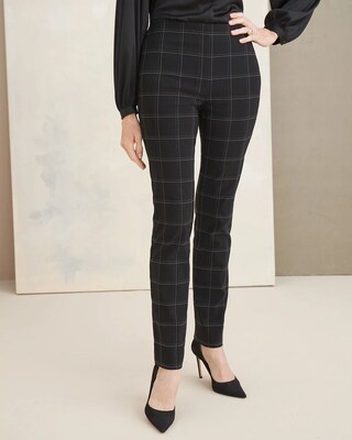 So Slimming Brigitte Windowpane Pants