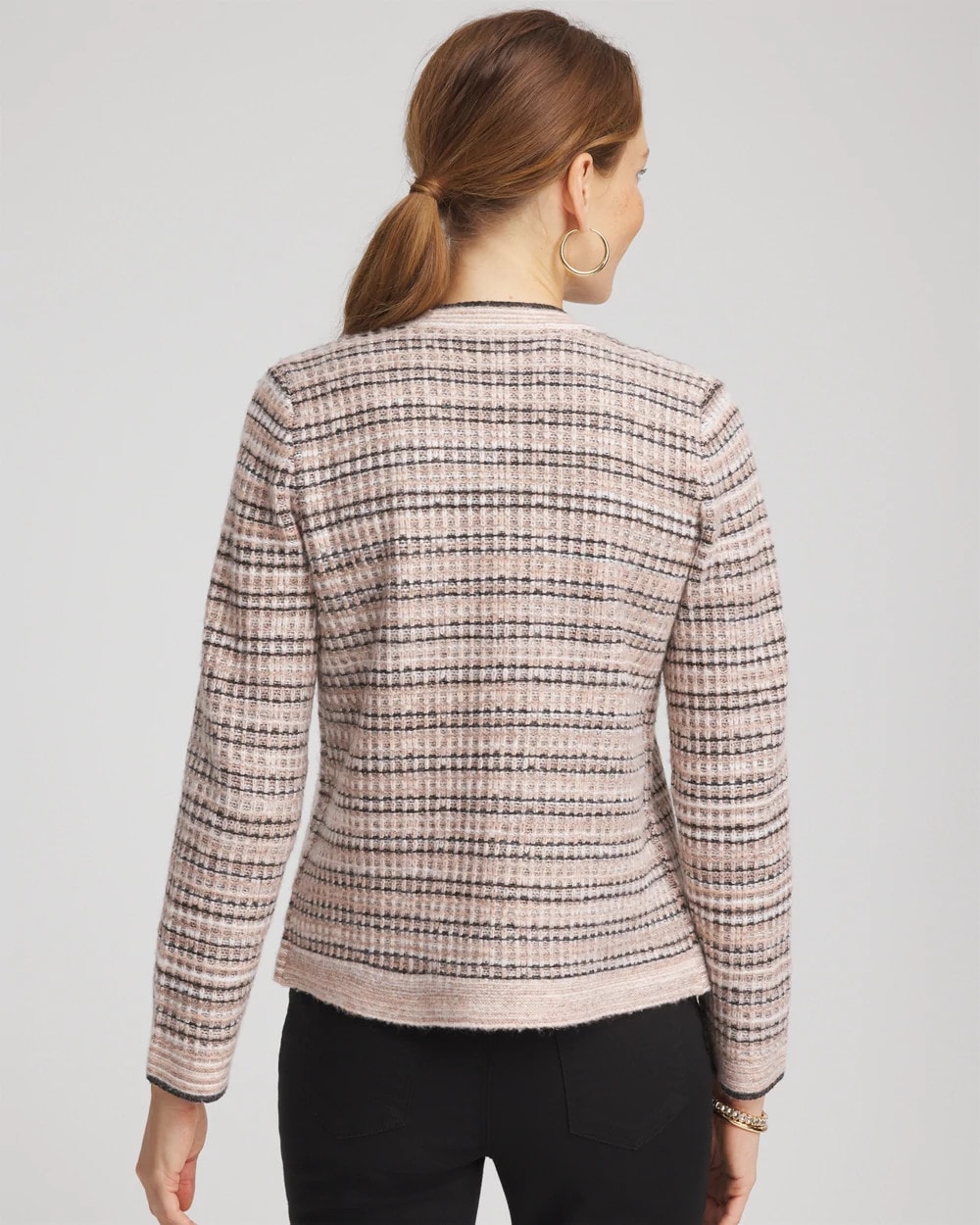 Sunset Abstract Sweater Jacket