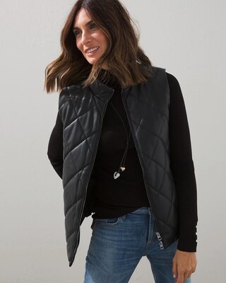 Faux Leather Vest