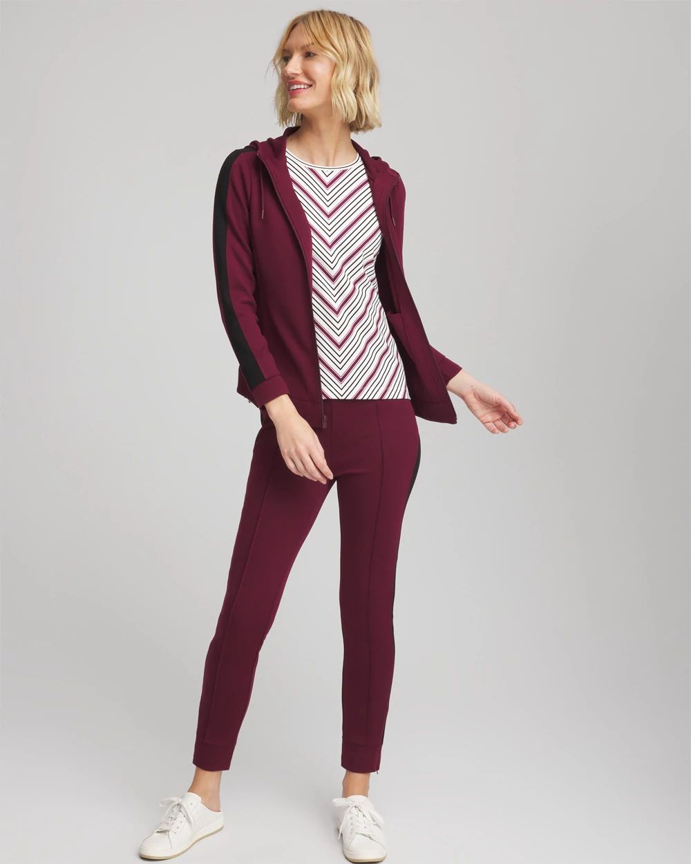 Zenergy® UPF Brushed Striped Top