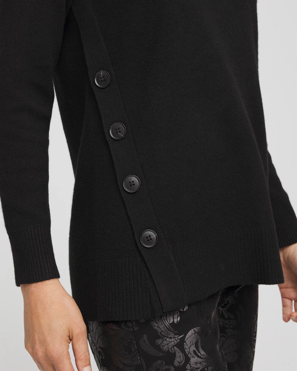 Ella Button Tunic Sweater